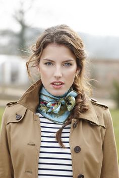 Joules at Country House Outdoor.                                                                                                                                                                                 More Joules Clothing, Pijamas Women, Elegant Scarf, Elegant Scarves, Scarf Casual, Estilo Preppy