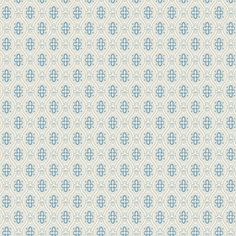 a blue and white wallpaper pattern