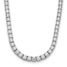 Expertly crafted, our 14kw Lab Grown Diamond VS H Color Tennis Necklace exudes brilliance, clarity, and sustainability. Each diamond is scientifically identical to its mined counterpart, making it a superior choice. With conflict-free, eco-friendly production, this necklace is both stunning and ethically responsible. Si Clarity Round Cut Diamond Jewelry, Classic White Gold Diamond Necklace With Si Clarity, Classic White Gold Diamond Necklace Si Clarity, Formal White Gold Necklace, Diamond White Necklace With Si Clarity Diamonds, White Gold Diamond Necklace With Si Clarity, White Cubic Zirconia Jewelry With Si Clarity, Modern Silver Diamond Necklace With Vvs Clarity, Silver Grillz