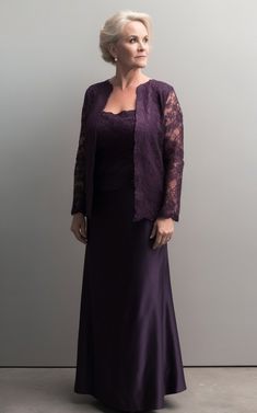 Elegant Fitted Outerwear For Mother Of The Bride, Purple Mother Of The Bride Dresses, Bridgeton Wedding, Purple Floor, Brides Dresses, Applique Jacket, Mother Of Bride Dress, Mermaid Ball Gown, Dress With Jacket