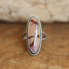 What is your favorite Jasper? Good luck! The more you get to know them the more beautiful they are. This Sonora Jasper Boho ring is a choose your own stone listing. Choose your stone from the drop-down below. We will make your ring in your stone and your size. The LBJ Sonora Jasper Boho Ring looks and feels like it could have been made by a master silversmith from another time and place. Simple, classic design with the .925 Sterling Silver twist wire and comfy split shank. It makes you feel like Silversmith Rings, Big Statement Rings, Purple Amethyst Ring, Indie Jewelry, Purple Rings, Jasper Ring, Lapis Ring, Lapis Lazuli Ring, Gold And Silver Rings