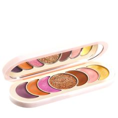 Super Blendable, Crease- And Fade-Resistant Colors Last All Day. Housed In A Sleek, Portable Mirrored Compact. Available In 1 Palette - Rare Beauty True To Myself (Warm Neutrals) Rare Beauty By Selena Gomez, Eyeshadow Collection, Nude Eyeshadow, Rare Beauty, Perfect Palette, Beauty Sale, Metallic Pink, Eye Palette, Eyeshadow Brushes