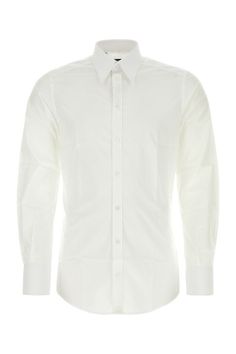 Exterior: 100% Cotton Size Type: ShirtMaterial: Exterior: 100% CottonSKU: G5IX8TGG865 W0800 Our Products Are 100% Genuine. In All Cases We Stand By The Authenticity Of Every Product Sold On Our Site. White Poplin Shirt, Dolce And Gabbana Shirts, Dolce Gabbana Men, Feminine Chic, Stefano Gabbana, Dolce And Gabbana Man, Poplin Shirt, White Shop, Designer Dresses