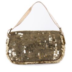 Fendi Gold Sequin Baguette Details: Gold Sequin / Gold-Tone Hardware / Single Leather Shoulder Strap / Orange Stain Lining / Magnetic Snap Closure at Front. Includes Dustbag Measurement: Width 25cm / Height 19cm Designer Rectangular Baguette Bag For Party, Formal Gold Baguette Bag, Luxury Baguette Shoulder Bag For Party, Luxury Baguette Bag For Party, Rectangular Baguette Bag With Gold-tone Hardware For Party, Elegant Baguette Bag With Gold-tone Hardware For Party, Designer Baguette Bag For Party, Party Baguette Bag With Gold-tone Hardware, Chic Party Baguette Bag