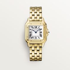 Panthère de Cartier watch Luxury Cartier Diamond Watch In Yellow Gold, Yellow Gold Watches With Chronometer And Rectangular Dial, Cartier Chronometer Watch Accessories In Yellow Gold, Cartier Yellow Gold Chronometer Watch Accessories, Classic Watches With Gold-tone Hardware And Rectangular Dial, Luxury Yellow Gold Watch With Rectangular Dial, Timeless Yellow Gold Watch With Rectangular Dial, Cartier Gold Business Watch, Cartier Gold Watches For Business