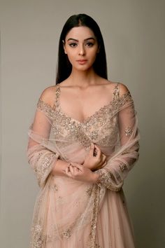 Heba Blush Pink and Rose Gold Bridal Lehenga Saree Prevasu - Fabilicious Fashion Rose Gold Bridal Lehenga, Zardozi Motifs, Gold Bridal Lehenga, Indian Wedding Dress Traditional, Gold Lehenga, Placement Embroidery, Net Lehenga, Pink Lehenga, Gold Blouse