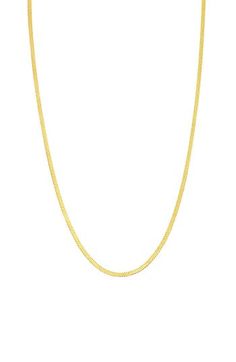 This wardrobe-staple necklace in shimmering 14-karat gold is handcrafted in a herringbone pattern that gives the chain soft fluidity. 17" length 14k gold Made in Italy Gold Herringbone Necklace, Staple Necklace, Bony Levy, Herringbone Necklace, The Chain, Herringbone Pattern, Herringbone, Wardrobe Staples, Womens Jewelry Necklace