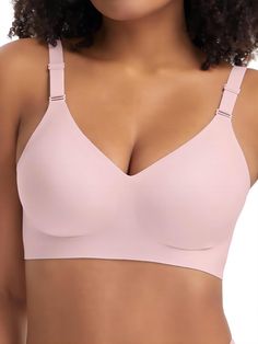 PRICES MAY VARY. 【Ultimate Comfort】- Crafted from soft and breathable materials, these bras are soft against the skin and provide all-day comfort. 【Jelly Strip Seamless Bra】- This supportive wireless Jelly Strip Bra is ideal for everyday wear and offers superior support and shaping, ensuring a comfortable and natural lift. 【Enhanced Push Up Effect】- Elevate your silhouette with our wireless push up bra. This supportive wireless style is ideal for everyday wear and perfectly shapes and contours t T Shirt Bra Wireless, Wireless Push Up Bra, Best Bras For Large Bust Comfortable, Matching Undergarment Sets, Comfortable Bras Simple, Best Bras For Older Women, Push-up Bra, Best Push Up Bra, Best Bra For Saggy Breast