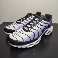 Nike Mens Sizes Air Max Plus 'Reverse Grape' Shoes Fq2415 500 New Purple Fade-resistant Synthetic Sneakers, Purple High-top Running Shoes With Cushioned Footbed, Purple High-top Running Shoes With Abzorb Midsole, Purple Sneakers For Light Sports, Purple Running Shoes With Air Cushioning For Sports, Purple Round Toe Sneakers For Light Sports, Fade-resistant Purple Running Shoes For Sports, Purple Fade-resistant Running Shoes For Sports, Purple High-top Running Shoes With Air Max Cushioning