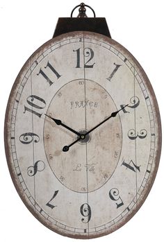 PRICES MAY VARY. The Design: With its simple clock face, weathered finish, and decorative numerals, this piece fuses cottage charm with sophisticated simplicity. Since it is crafted from durable, premium-quality wood and metal, this clock also boasts long-lasting durability, making it the perfect gift for friends and loved ones for any occasion! The Features: Measuring an oversized 18W x 29H x 1D, this accent timepiece is an ideal size to be displayed in your kitchen, living room, or hallway. Si Living Room Mantle, Rustic Wall Clocks, Farmhouse Wall Clock, A&b Home, Tabletop Clocks, Wooden Wall Clock, Antique Inspiration, Rustic Walls, Clock Face