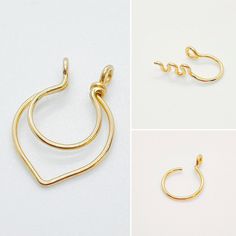 Fast shipping from US! Free expedited shipping orders over 35$ Gift message upon request for free. Packed in nice box, ready to gift Piercing doesn't required. Set of three fake piercings: 1. double septum ring 2. Snake fake nose ring 3. Fake nose ring * Choose material: Yellow gold filled or Sterling silver 925. Hypoallergenic, non-toxic, nickel-free every piece is unique, may vary slightly in shape * Packed in a jewelry gif box. If you buy several items and want them packed separately, please Adjustable Hypoallergenic Nose Rings For Gifts, Adjustable Minimalist Nose Rings For Gifts, Adjustable Minimalist Nose Rings For Gift, Adjustable Minimalist Nose Rings As Gift, Minimalist Nickel Free Septum Ring Gift, Handmade Minimalist Septum Ring As Gift, Handmade Minimalist Septum Ring Gift, Snake Nose Ring, Double Septum