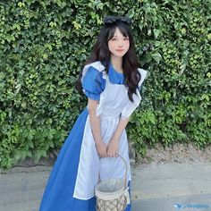 Orcajump - Halloween Alice in Wonderland maid service short-sleeved soft girl princess dress - Final Sale Halloween Alice In Wonderland, Dark Academia Clothing, Cottagecore Fashion, Kawaii Dress, Maid Service, Girl Princess Dress, Maid Dress, Princess Style, Costume Outfits