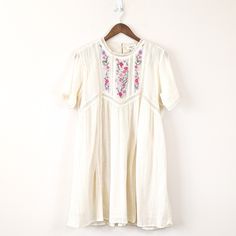 Reposhing This Item I Purchased From @Beautyfrom_ashs. Loved It, But Ready To Rotate For Something New. Questions? Leave A Comment Below! Embroidered Off-white Spring Dresses, Embroidered Off White Spring Dresses, Off White Embroidered Spring Dress, Cream Short Sleeve Dress With Floral Embroidery, Casual Embroidered Cream Dress, Summer Embroidered Off White Dress, Beige Short Sleeve Embroidered Dress, Beige Embroidered Dress With Short Sleeves, Off-white Short Sleeve Dress With Floral Embroidery