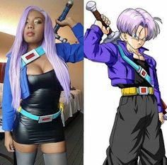 Dbz Female, Trunks Cosplay, Halloween Costumes Anime, Genderbent Cosplay, Cosplay Couple, Woman Cosplay, Easy Cosplay, Cosplay Photography