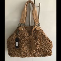 Nwt: Very Soft Genuine Italian Leather, Woven Construction, Two Handles, Has Its Code Embossed Inside, Measures 16x11x6, Magnetic Closure, Never Used Or Worn With Tags Attached, Retail Price $1200, Discounted Tjmaxx Price $899.99 Price Is Firm With Free Shipping Woven Leather Tote, Magnetic Closure, Michael Kors Monogram, Womens Tote Bags, Italian Leather, Leather Tote, Handles, Bag Lady, In Italy