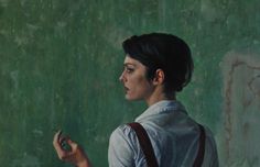 Alex Russell Flint... | Kai Fine Art Alex Russell, Green Paintings, Realistic Paintings, Female Portraits, Pop Surrealism, British Artist, 인물 사진, Figure Painting, Art Blog