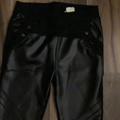 Black Pants Soft Leather In Front. Never Worn L/Xl Soft Leather, Black Pants, Pant Jumpsuit, Pants For Women, Womens Sizes, Pants, Leather, Women Shopping, Black