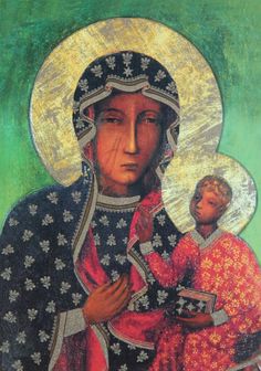 an icon of the mother and child