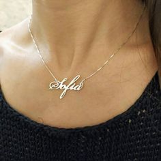 Check out this item in my Etsy shop https://www.etsy.com/il-en/listing/767391894/925-silver-name-pendant-custom-made Customizable White Gold Nameplate Jewelry, Customized Nameplate Jewelry In White Gold, Customized White Gold Nameplate Jewelry, Silver Hallmarked Nameplate Jewelry, Elegant Customized Silver Name Necklace, Engraved Silver Nameplate Jewelry, Elegant Silver Nameplate Custom Necklace, Customized Sterling Silver Nameplate Jewelry, Elegant Silver Nameplate Necklace