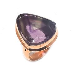 A dazzling touch of Fluorite over the  Copper base which adds up to the elegance of the ornament. An elegant Ring of adornment that would definitely grab attention! ------------------------------------------ Welcome to Our Shop Silverjewelexi ------------------------------------------ Natural Fluorite Ring Size 7 1/2, Gemstone Ring, Multicolor Band Ring, Copper Jewelry, Anniversary Gift, Ring For Her Description :- SKU:- ETC-9127 Metal:-  Copper Gemstone:- Fluorite Gemstone Color:- Multicolor Ge Amethyst Rings With Polished Finish For Gift, Fine Jewelry Amethyst Ring With Polished Finish As Gift, Elegant Large Stone Sapphire Ring Gift, Fluorite Ring, Fluorite Gemstone, Mom Ring, Party Rings, Gift Ring, Elegant Ring