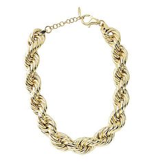 Graziella 23K Gold Plated 20"+2" Rope Chain Statement Necklace - Graziella, a renowned Italian fashion and luxury brand, has been a family-own Rope Chain, Italian Fashion, Luxury Brand, Luxury Branding, Statement Necklace, Gold Plate, On Sale, Plating, Chain