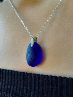 Beautiful, rare, cobalt blue seaglass on a sterling silver bail and chain. Handmade by me The seaglass is hand collected from a beach in Devon. Each piece of seaglass that gets washed up on the shore is unique therefore it creates a one of a kind piece of jewellery to be treasured. Seaglass length approx: 1.7cm Thank you for visiting my shop Blue Teardrop Sea Glass Jewelry, Blue Teardrop Recycled Glass Jewelry, Blue Recycled Glass Pendant Necklace, Blue Recycled Glass Jewelry With Ocean-inspired Style, Blue Recycled Glass Jewelry, Ocean-inspired, Blue Ocean-inspired Recycled Glass Jewelry, Blue Sea Glass Necklaces For Jewelry Making, Blue Nickel Free Necklace With Recycled Glass, Blue Recycled Glass Nickel-free Necklace