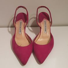 This Classic Pair Are Gorgeous And Definitely More Comfortable Than It Looks. Shoes Manolo Blahnik, Blahnik Shoes, Manolo Blahnik Shoes, Manolo Blahnik, Color Purple, Shoes Women Heels, Shoes Heels, Size 7, Women Shoes