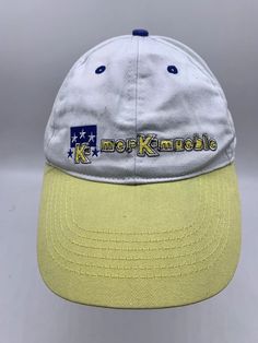 Merkamueble Yellow Blue Vtg Baseball Cap Hat Adult Strapback | eBay Yellow Blue, Baseball Cap, Free Delivery, Yellow, Best Deals