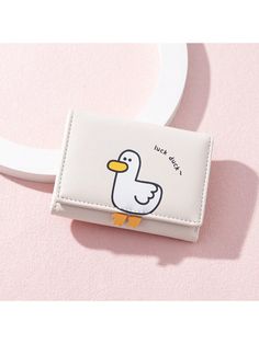 Beis  Collar  Poliuretano  Monedero pequeño Embellished Cute Rectangular Card Holder For Daily Use, Cute White Wallet With Card Slots, Cute Compact Wallet For Daily Use, Cute Compact Wallets For Daily Use, Cute White Rectangular Wallet, White Bifold Coin Purse With Card Slots, Trendy White Wallets For Gifts, Beige Envelope Wallet For Gift, Beige Envelope Wallet As A Gift