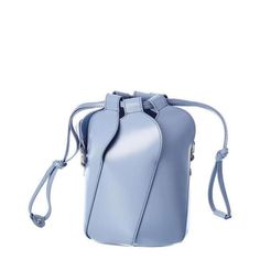 Description About The Brand: Romantic, Cool And Glamorous. Made In Italy Tulip Mini Leather Bucket Bag In Light Blue Leather With Gold-Tone Hardware Interior Design Details: Leather Lining Measures 6in Wide X 9in High X 5in Deep Adjustable Shoulder Strap Drops 24in Drawstring Closure Please Note: All Measurements Were Taken By Hand And Are Approximate; Slight Variations May Occur. Our Products Are 100% Genuine. Comes With Dust Bag, Strap And Tags Condition New With Tags This Item Has Original Ta Bucket Tulip, Louis Vuitton Felicie Pochette, Louis Vuitton Mm, Versace Bag, Pocket Handbag, Mini Cross, Brown Leather Bag, Coach Shoulder Bag, Classic Backpack