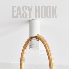 an easy hook is attached to the wall