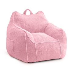 a pink chair that is shaped like a cat