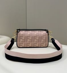 Fendi Baguette Light Pink For Women, Women’ Handbags, Shoulder And Crossbody Bags 10.6in/27cm FF 8BR600 Pink Baguette Bag With Detachable Handle For Daily Use, Designer Pink Baguette Bag With Detachable Handle, Pink Rectangular Baguette Bag With Handles, Pink Fendi Baguette, Pink Rectangular Shoulder Bag With Detachable Handle, Navy Blue Bag, Chanel Shirt, Pink Crossbody Bag, Fendi Peekaboo