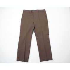 Vintage 70s Levis Mens 36x29 Knit Wide Leg Bell Bottoms Chino Pants Brown USA Mens Pants USA made. 10 inch leg opening Mens size 36 (no tag, check measurements) Measurements are: 18 inches across the waist laid flat 29 inch inseam 39.5 inches from top to bottom Brown Cotton US Shipping is Free Canada is $15 and International is $24 Check out my other items in my store! PR129 Casual Brown Wool Bottoms, Retro Fitted Wool Bottoms, Brown Flat Front Dress Pants For Fall, Brown Flat Front Pants For Fall, Retro Wool Bottoms For Fall, Brown Flat Front Bottoms For Fall, Bell Bottoms Pants, 70s Levis, Pants Brown