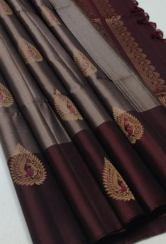 Pure handloom Double warp soft silk saree Fancy design on silk Sarees Contrast pallu and blouse Border same on both sides Silkmark certified  *Price 6650+$*