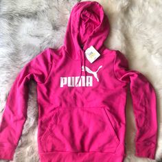 New With Tags Attached. Casual Puma Logo Sweatshirt For Winter, Casual Winter Hoodie With Puma Logo, Casual Long Sleeve Hoodie With Puma Logo, Winter Hoodie With Puma Logo, Winter Long Sleeve Hoodie With Puma Logo, Puma Oversize Sweatshirts For Women, Casual Long Sleeve Puma Hoodie, Winter Puma Logo Hooded Hoodie, Winter Puma Logo Hoodie