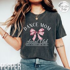 Show your love for all things dance with our stylish and comfortable t-shirt collection on Etsy, featuring unique designs inspired by various dance genres. Great for gifting for recitals, competitions, or any dance function. From graceful ballet to dynamic hip-hop, our premium quality t-shirts are perfect for dancers looking to showcase their passion with flair. **See something you like, but want it customized to fit your vision? Message me SHIRT -Comfort Colors, Garment-Dyed T-Shirt -Unisex Adu Drill Team Mom Shirts, Relaxed Fit T-shirt For Dance With Short Sleeves, Fitted Hip Hop T-shirt For Dance, Casual Summer T-shirt For Dance, Summer Crew Neck Tops For Dance Class, Crew Neck Tops For Dance Class Summer, Cotton Letter Print Tops For Dance, Cotton Tops With Letter Print For Dance, Cotton T-shirt With Letter Print For Dance Class