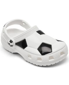 in stock Crocs Toddler, Kids Soccer, Clog Sandals, Line At, Toddler Kids, Finish Line, Big Kids, Clogs, White Black