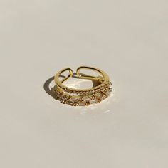 Emerald Ring | Minimalist Jewelry | Truly Blessed Jewels – TBJ Gold Open Ring For Summer, Gold Rings As Summer Gift, Gold Midi Rings As A Gift For Summer, Gold Rings For Summer Gift, Gold Midi Rings As Summer Gift, Summer Gift Gold Rings, Elegant Rings For Summer Beach Occasions, Elegant Adjustable Rings For Beach, Elegant Summer Beach Rings