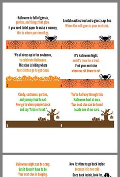 a poster with instructions on how to decorate halloween decorations