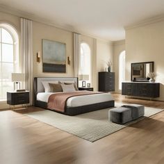 Acme BD04092-4PC Clayten espresso finish wood ribbed design mid-century modern queen bedroom set. #bedroomdecorideas #bedroomgoals #bedroom #bedroomdecorideas #decor #decorate #design #designers #furniture #furnitureideas #home #homedesign #interior #interiordesignideas #interiorstyling #interiordesigninspiration