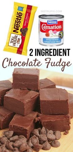 two ingredient chocolate fudge is the best way to use it for desserts and snacks