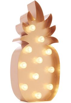 a light up pineapple shaped object with lights on it