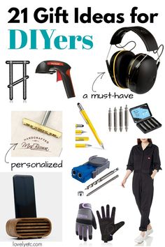 the gift guide for diyer's is an easy way to make it look like they