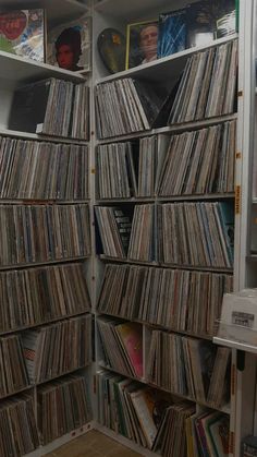 a room filled with lots of different types of records