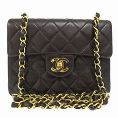 ad eBay - AUTHENTIC CHANEL Mini Matelasse Shoulder Bag Black Lambskin Leather - Buy Now, click the link (eBay)