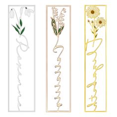 PRICES MAY VARY. ❀ More than just a bookmark——a gift with timeless emotional value. ✿ Colorful birthday flowers, each petal is colored by hand. Choose the corresponding month and name to give this gift a special meaning! ❀ Specifications: about 10 cm in length and no more than 4 cm in width. Thickness: 2mm;Weight: about 2.7-3.5grams;Material: stainless steel and enamel colors. ✿ Width depends on the type of flower you choose. We will adjust the bookmark to the appropriate size. Each bookmark wil Flower Bookmarks, Birthday Flower, Colorful Birthday, Women Birthday, Birth Flower, Stainless Steel, Birthday