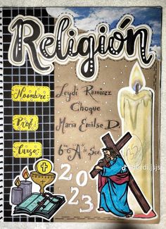 #portadas #religion #secundaria School Projects, Geography, Ideas Para, Lily, Books