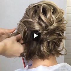 Upstyles For Short Hair, Mother Of The Bride Hair Short, Prom Hair Inspo, Short Curly Hair Updo, Mother Of The Groom Hairstyles