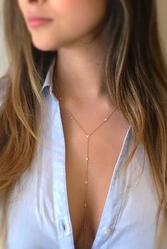 Diamond by the Yard Lariat Necklace Diamond By The Yard, Diamonds By The Yard, Bezel Set Diamond, Jewelry Lookbook, Girly Jewelry, Lariat Necklace, Simple Necklace, Stylish Jewelry, Round Brilliant Cut Diamond